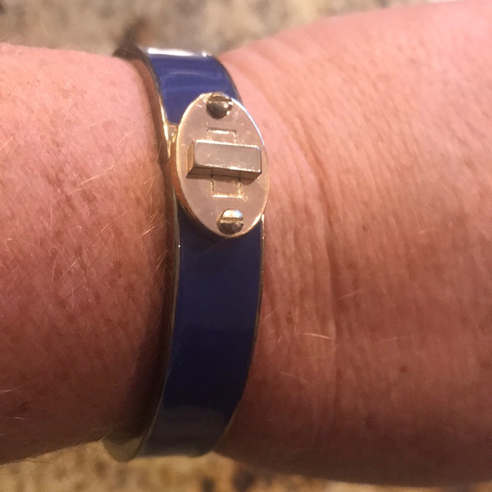 Cobalt blue snap closure bracelet. Final price.